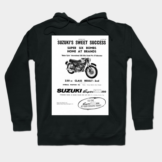 vintage Suzuki advert Hoodie by Random Railways